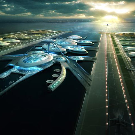 Firma de arquitectos propone aeropuerto flotante sobre el río Támesis, en Londres