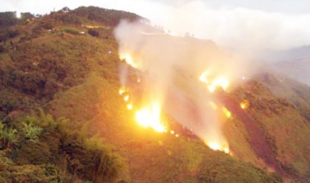 Emergencia en Nariño por incendio forestal