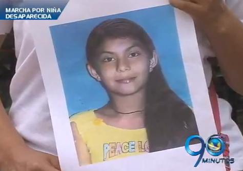 Marcha por niña desaparecida