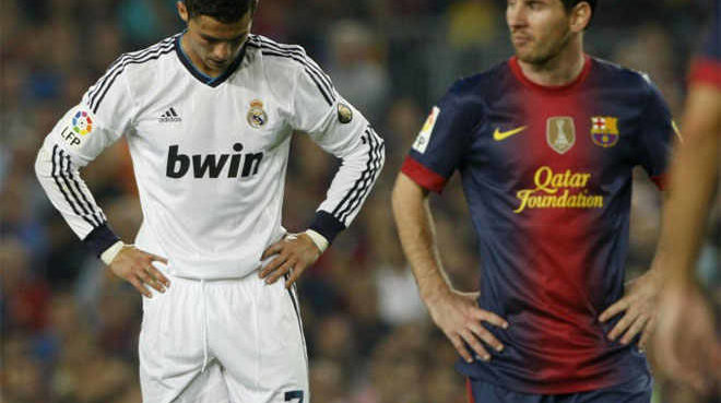 Barcelona y Real Madrid dividieron honores en el primer clásico de la liga