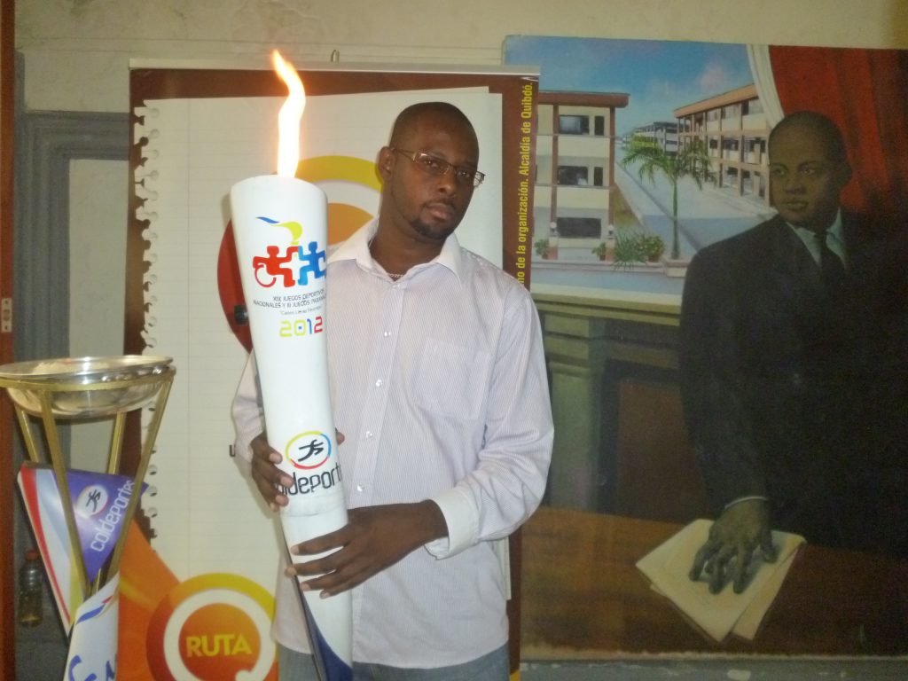 Chocó recibió por primera vez la antorcha de los Juegos Nacionales 2012