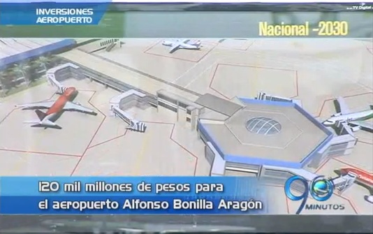 Aeropuerto Alfonso Bonilla Aragón será remodelado