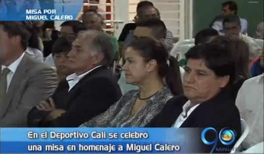 Misa en homenaje a Miguel Calero en la sede del Deportivo Cali