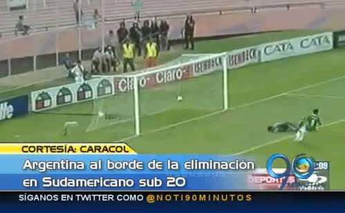 Argentina, a punto de la eliminación en el Suramericano Sub-20