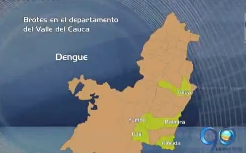 Mapa de las enfermedades que más aquejan a los vallecaucanos