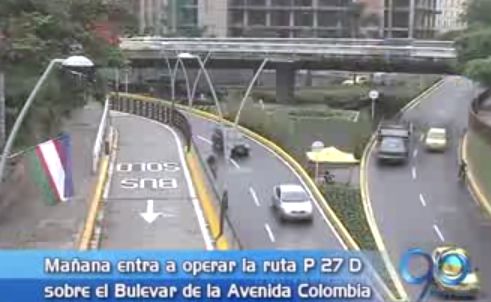 Desde mañana nueva ruta del MÍO por el bulevar de la Avenida Colombia