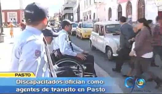 La discapacidad no es obstáculo para ser agente de tránsito en Pasto