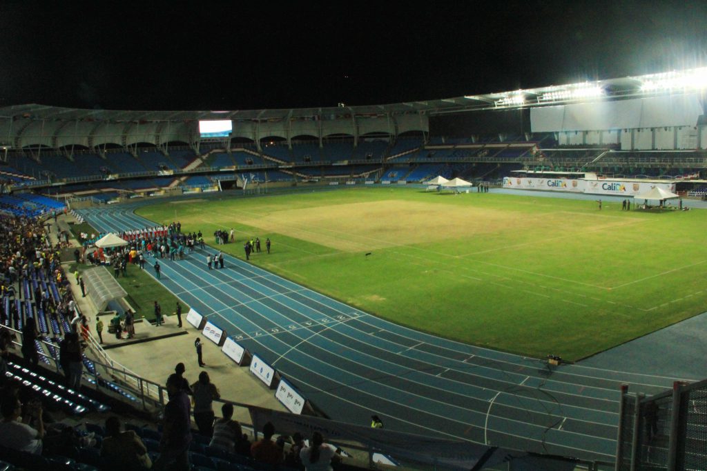 Juegos Mundiales tienen al límite el gramado del estadio Pascual Guerrero.
