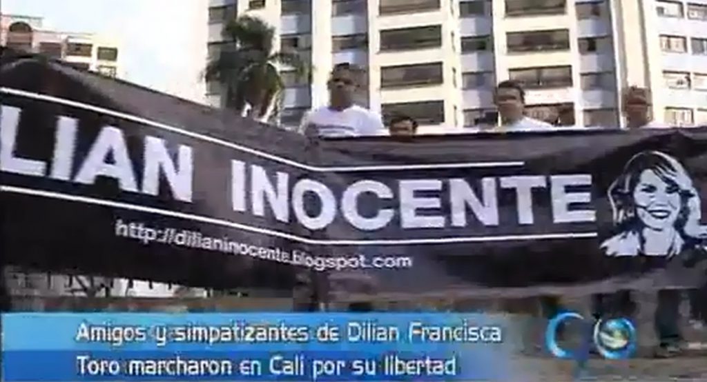 Marchan en Cali por la libertad de Dilian Francisca Toro