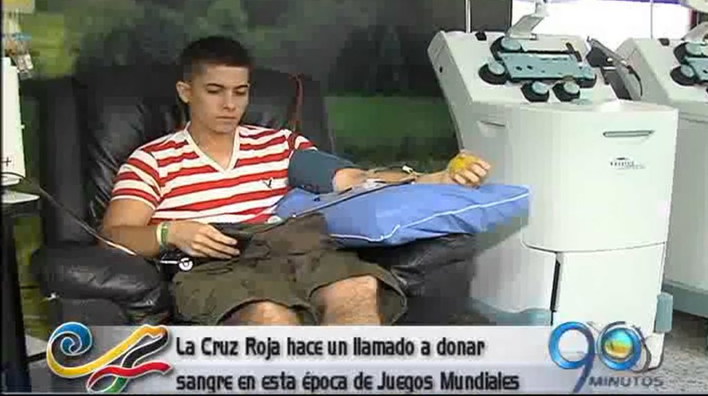 Cruz Roja Colombiana sin sangre para los Juegos Mundiales
