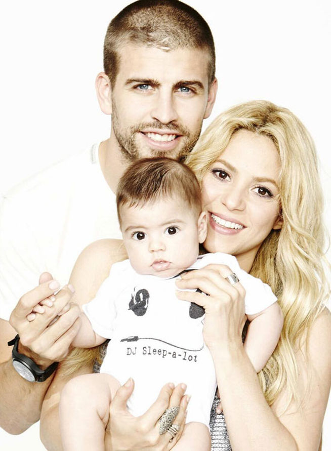 Shakira y Piqué publican imágenes en familia
