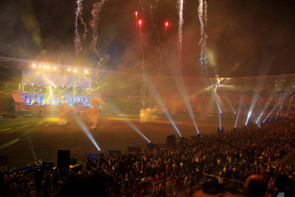 En espectacular ceremonia de clausura Cali se lució con los JJ. MM.