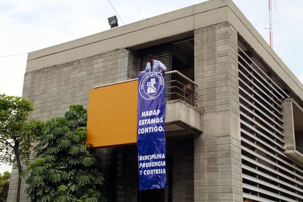Agentes de Tránsito apoyan gestión de Hadad