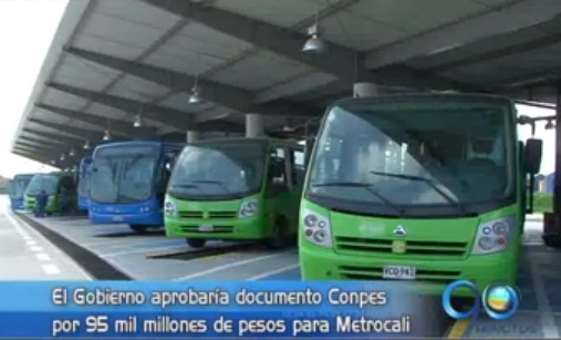 Metrocali recibirá recursos por 95 mil millones de pesos del Gobierno de la Nación