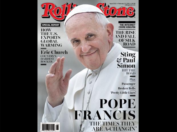 Papa Francisco en la nueva portada de la revista Rolling Stone