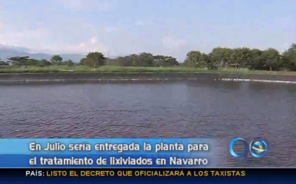 Planta de lixiviados de Navarro será entregada en Julio