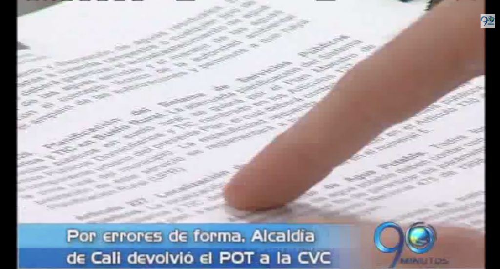 Alcaldía de Cali devuelve POT a la CVC por errores de forma