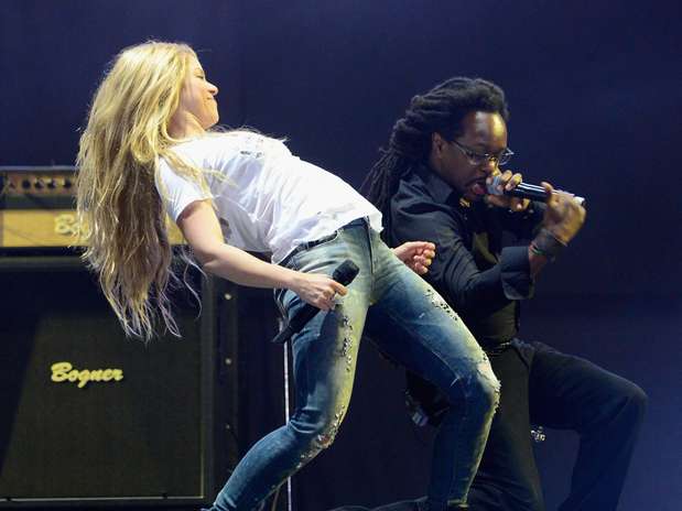 La artista colombiana Shakira cantó en el festival Wango Tango
