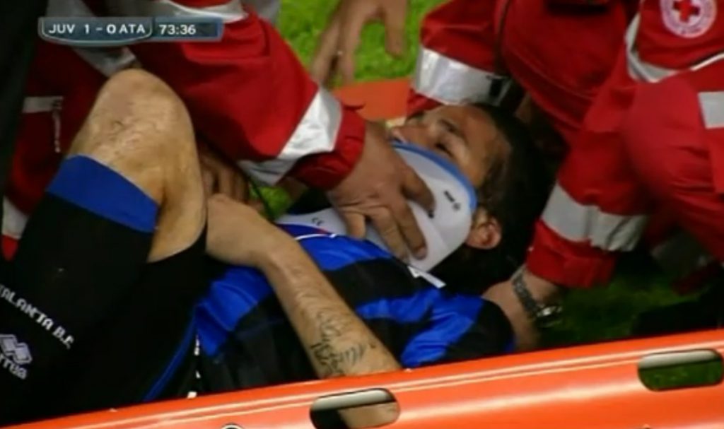 Mario Alberto Yepes salió lesionado en juego del Calcio contra la Juventus