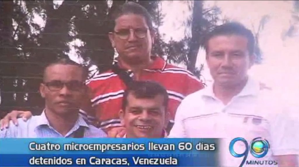Cumplen 60 días detenidos en Venezuela microempresarios colombianos