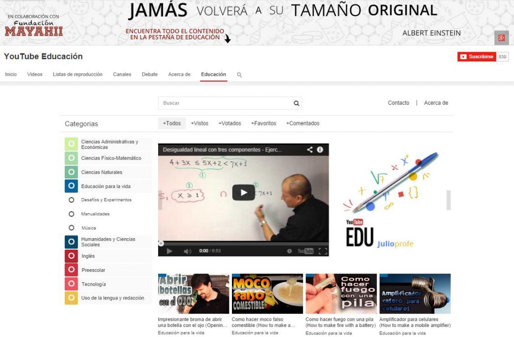 El contenido educativo de YouTube EDU llega a Colombia