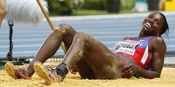 Caterine Ibargüen sigue siendo imbatible en la Liga Diamante