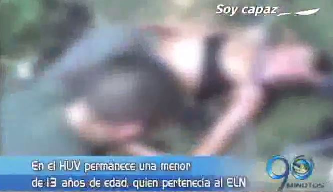 Guerrillera menor de edad permanece en HUV tras combate