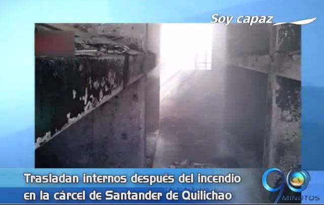 Trasladan internos de cárcel de Santander de Quilichao por incendio