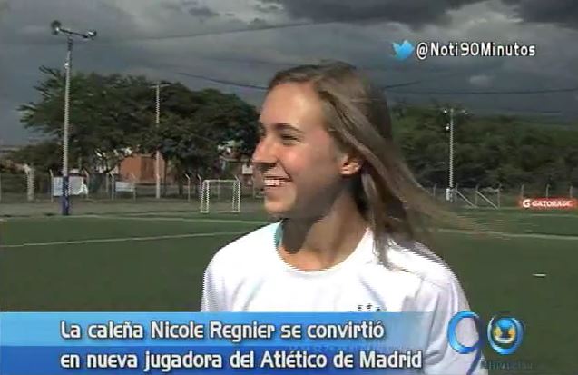 Nicole Regnier habló con 90 Minutos sobre su llegada al Atlético de Madrid