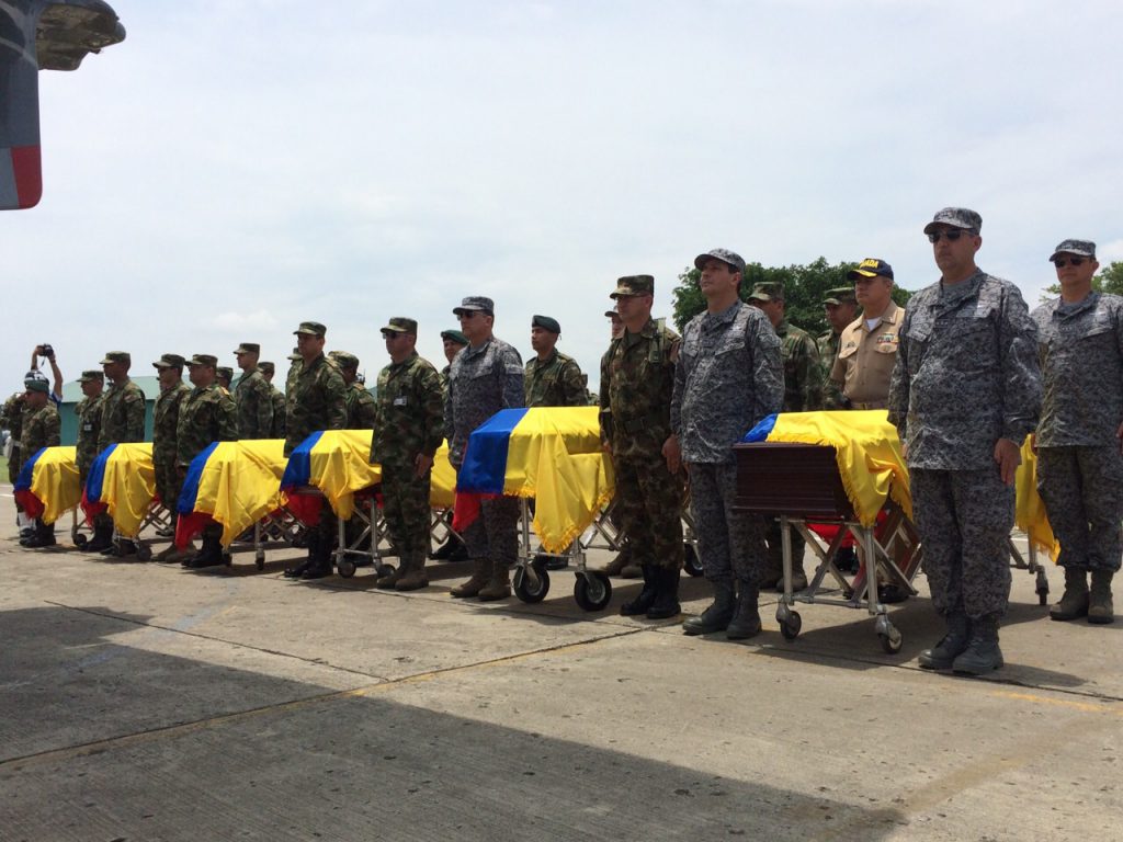 Con honores, fueron despedidos militares muertos en atentado