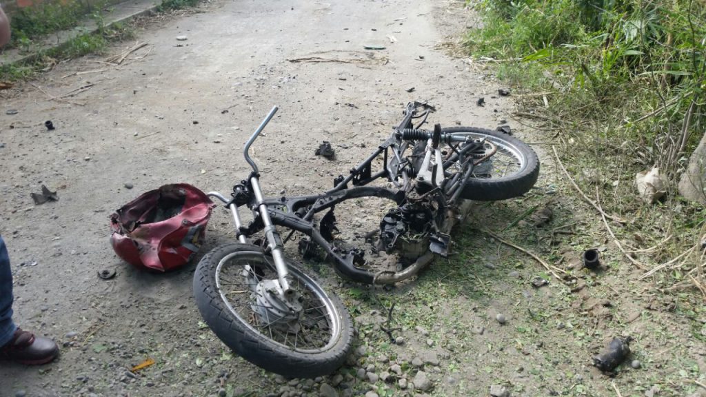 Armada de Tumaco detonó moto cargada de explosivos