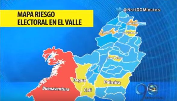 MOE advierte sobre riesgo electoral en ocho municipios del Valle