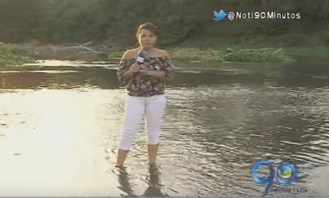 Habitantes de Media Canoa preocupados por el bajo nivel del río Cauca