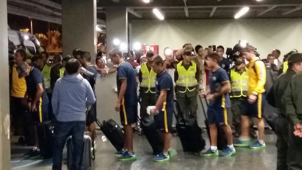Boca Juniors llegó a Cali para el debut en Copa Libertadores