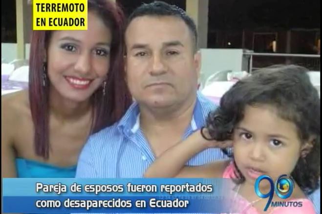Familiares en Cali buscan a una pareja y su hija que estaban en Ecuador