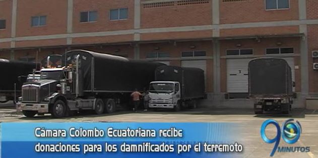 Cámara Colombo Ecuatoriana recibe donaciones para los damnificados