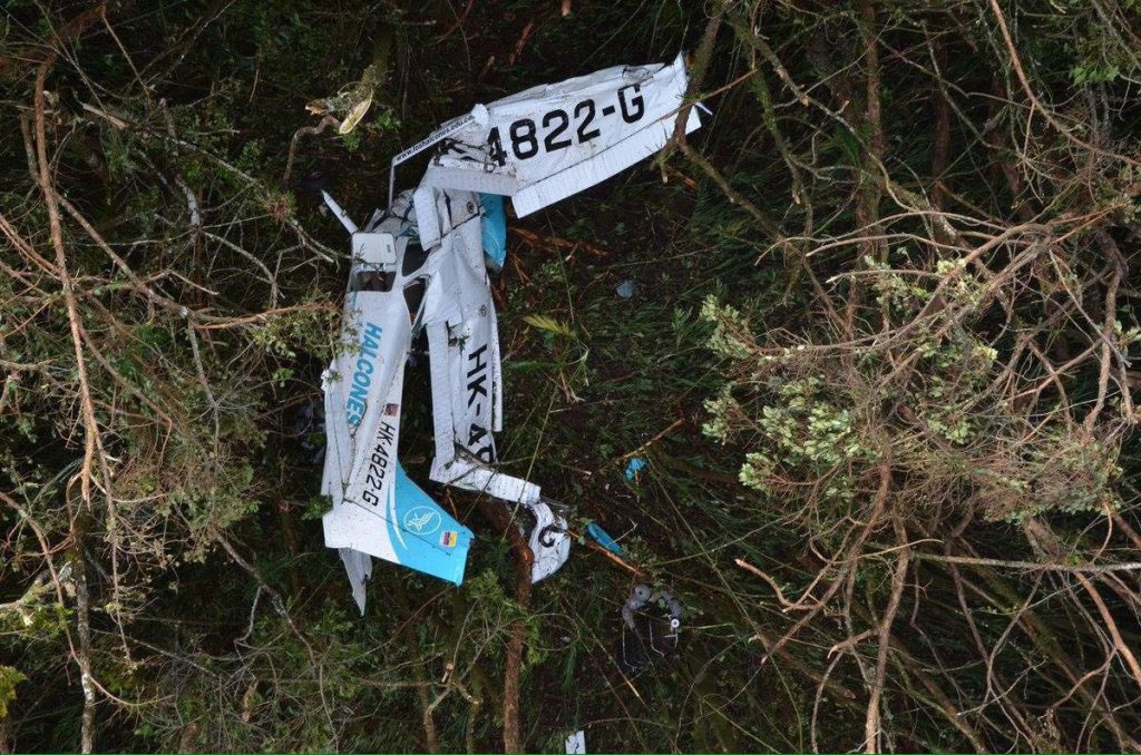 Encuentran siniestrada avioneta que partió desde Cartago a Medellín