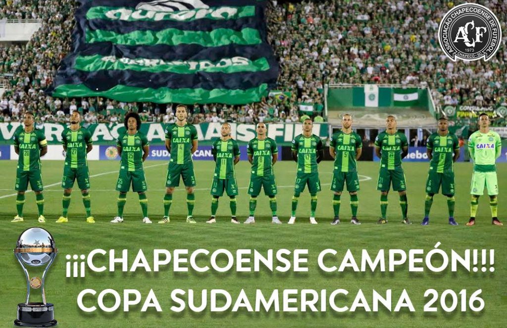 Conmebol entregó a Chapecoense título de la Copa Sudamericana 2016