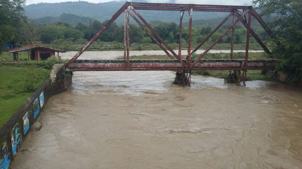 Emergencia por desbordamiento del río Timba