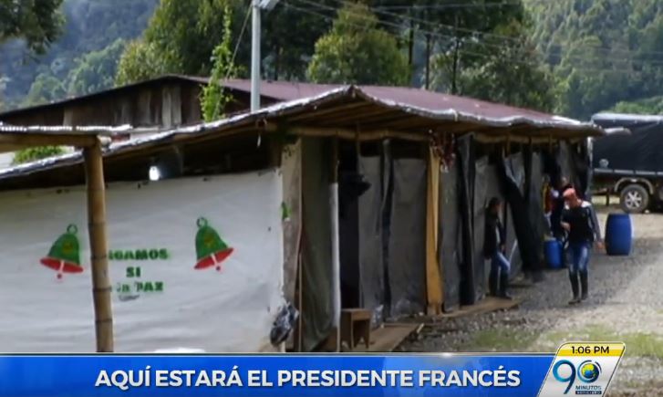Vereda Los Robles se prepara para visita del presidente de Francia