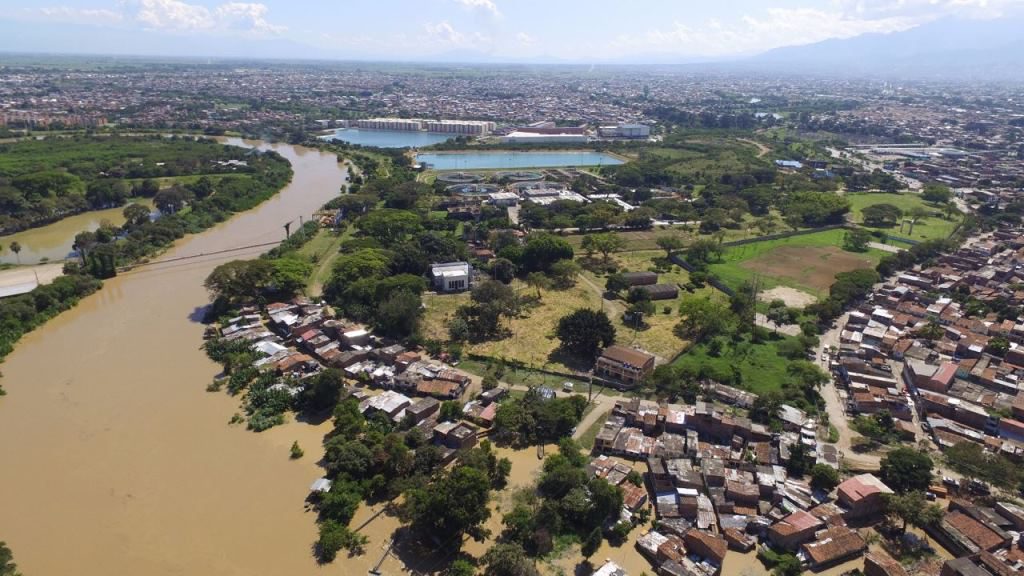 Desde el aire: así se registró el desbordamiento del Río Cauca