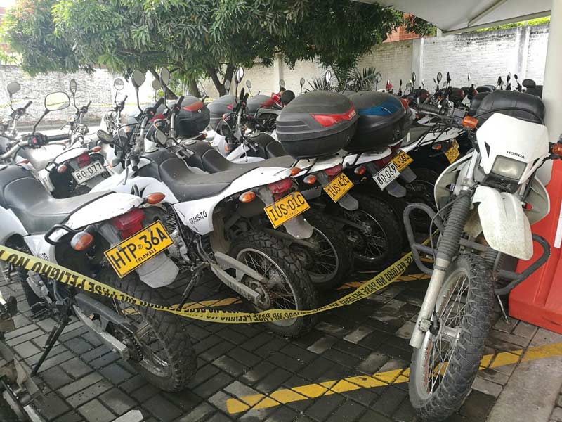 Por falta de mantenimiento 50 motos de Secretaría de Movilidad están varadas