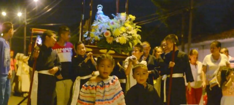 Con procesión infantil, Miranda, Cauca le dio paso a la celebración de la Semana Santa