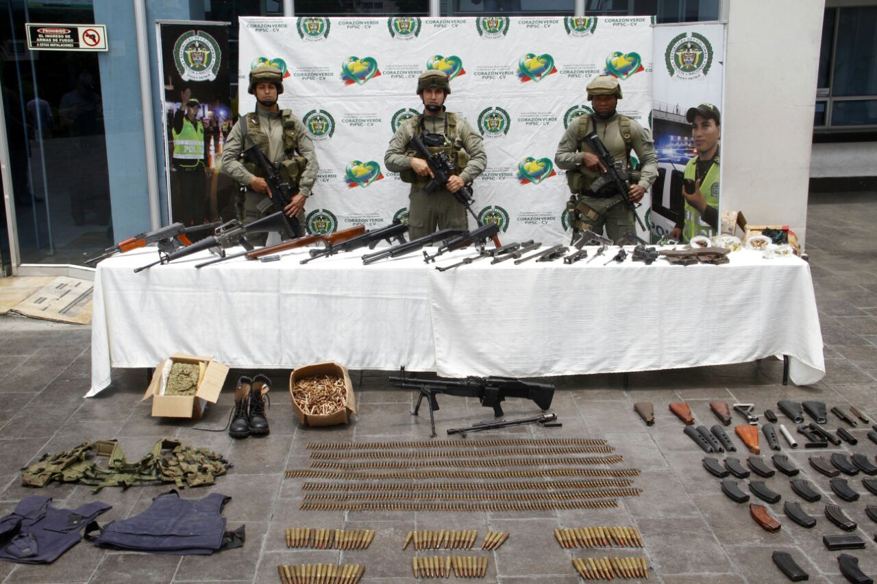 Incautan material de guerra destinado para tráfico de armas en el Valle del Cauca
