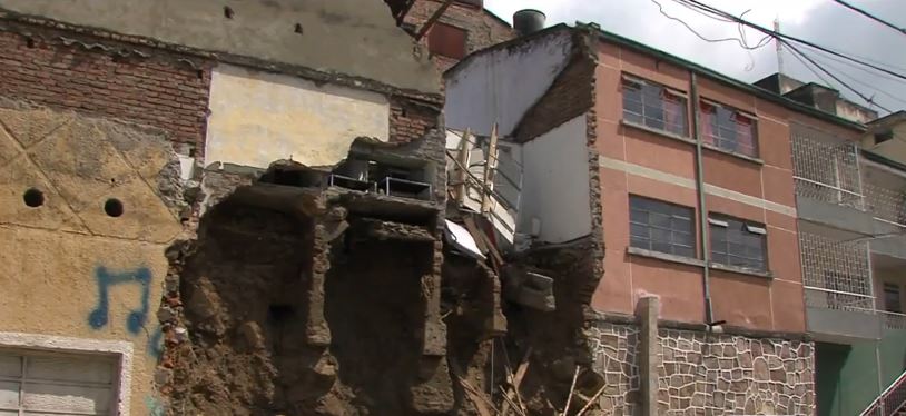 Viviendas del barrio Granada se encuentran en riesgo de colapso debido a las lluvias