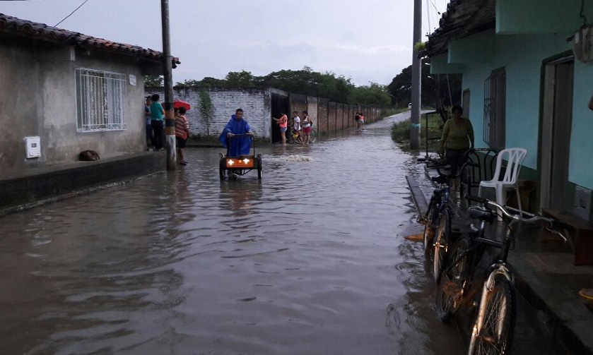 Cuatro barrios de La Victoria afectados por creciente del río Cauca