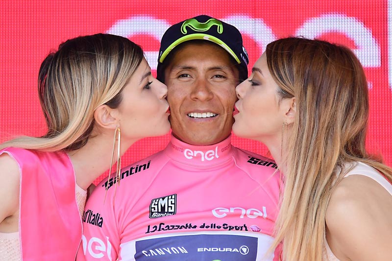 Nairo Quintana recuperó la Maglia Rosa y es nuevo líder del Giro de Italia