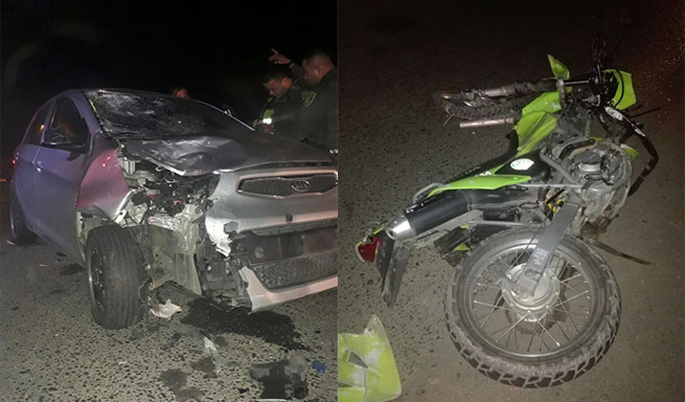 Un policía muerto por accidente de tránsito en vía Cali – Candelaria, sector Cavasa