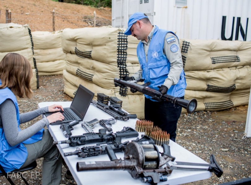 Comisión de la ONU fue atacada por el ELN cuando extraían armas de las Farc en el Cauca
