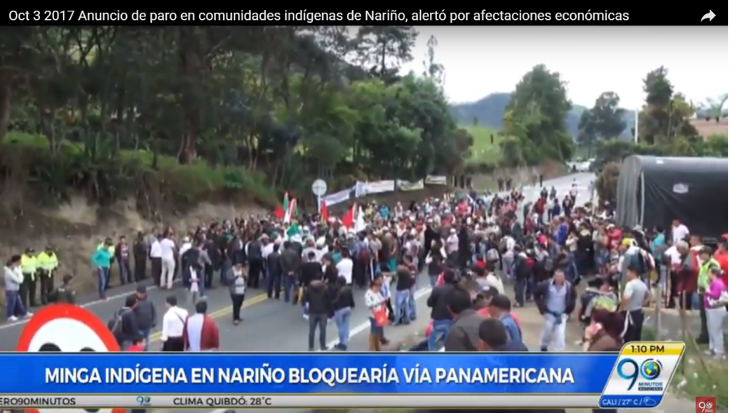 Preocupación en Nariño por pérdidas económicas de próximo paro indígena